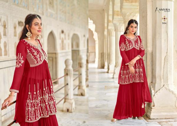 Amyra Florence Georgette Exclusive Embroidery Designer Salwar suit